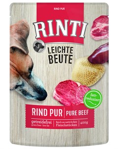 Leichte Beute для взрослых собак с чувствительным пищеварением с говядиной 400 гр Rinti