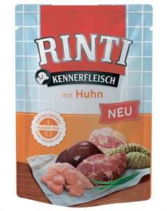 Kennerfleisch для взрослых собак с курицей 400 гр Rinti