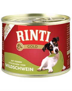 Gold для взрослых собак с диким кабаном 185 гр Rinti