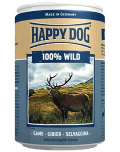 Влажный корм для собак 100 Wild 0 4 кг Happy dog