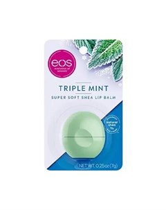 Бальзам для губ Triple Mint на картонной подложке 1 шт Lip Balm Eos