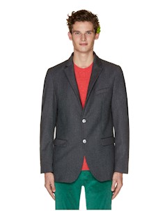 Приталенный пиджак из фланели United colors of benetton