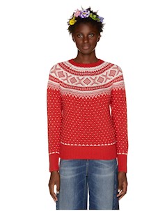 Жаккардовый свитер с рукавами реглан United colors of benetton