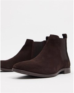 Замшевые коричневые ботинки челси Burton menswear
