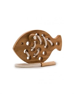 Деревянная игрушка шнуровка Рыбка Rodent kids