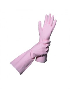 Перчатки хозяйственные L розовый Trueglove