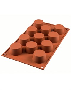 Форма для приготовления маффинов 18 х 30 6 см mini muffin силиконовая Silikomart