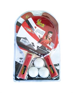Набор для настольного тенниса 2 ракетки и 3 шарика T07618 Nobrand