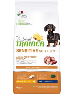 Сухой корм для собак Sensitive No Gluten Mini Duck Rice 7 кг Trainer