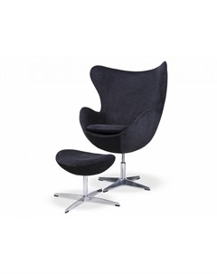 Кресло egg chair серый 75x105x86 см Icon designe