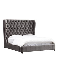 Мягкая кровать amster серый 180x160x215 см Icon designe