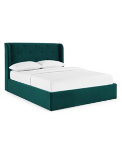 Мягкая кровать chaplin зеленый 186x120x225 см Icon designe