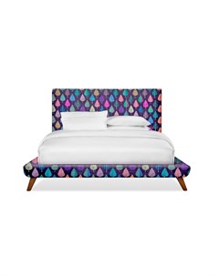 Кровать chameleo leaf bed мультиколор 180x120x220 см Icon designe