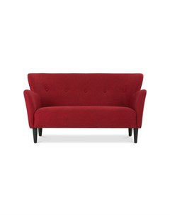 Двухместный диван бристоль s красный 150x81x84 см Vysotkahome