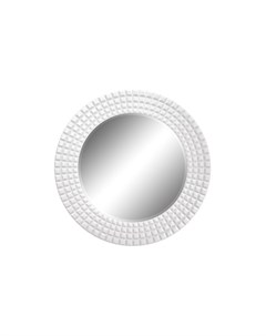 Круглое зеркало latiano белый 99 0x99 0x3 0 см Ambicioni