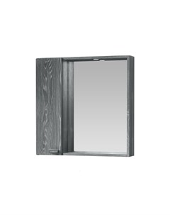 Настенное зеркало с шкафчиком моденна серый 70 0x72 0x15 0 см Экомебель