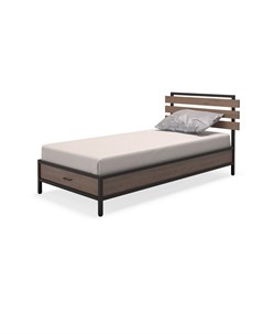 Кровать neo loft коричневый 208x93x112 см Millwood