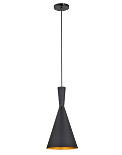 Подвесной светильник balina tall black черный 41 см Mak-interior