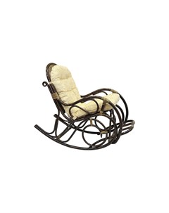 Кресло качалка с подножкой коричневый 58x99x128 см Ecogarden