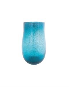 Ваза blue fusion vase бирюзовый 39 см Mak-interior