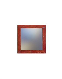 Зеркало свет мой зеркальце красный 60x60x3 см Like lodka