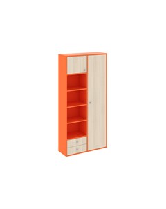 Шкаф pinokkio оранжевый 109x221x40 см Ogogo