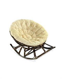Кресло качалка papasan коричневый 115x86x149 см Ecodesign