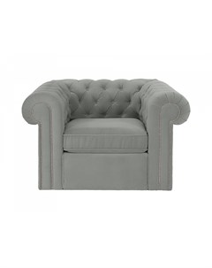 Кресло chesterfield серый 115x73x105 см Ogogo