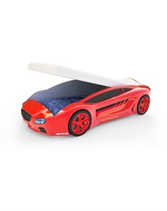 Кровать машина карлсон roadster мерседес с подъемным механизмом с подсветкой дна и фар красный 105x4 Magic cars