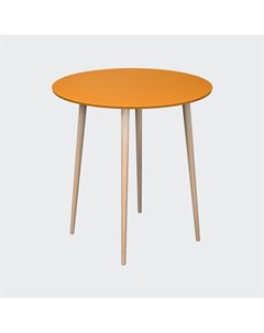 Обеденный стол спутник желтый 74 см Woodi