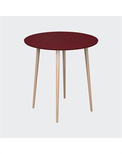 Обеденный стол спутник красный 74 см Woodi