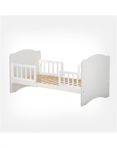 Кровать детская классика белый 140 см Babystep