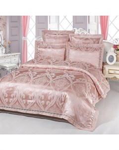 Постельное белье семейный комплект розовый 60x45x12 см Kingsilk