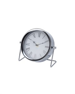 Часы настольные металлические серебряные серебристый 16 0x18 0x7 0 см Garda decor