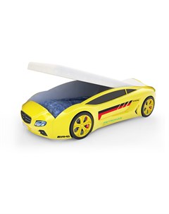 Кровать машина карлсон roadster мерседес с подъемным механизмом желтый 105x49x174 см Magic cars