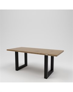 Стол обеденный лофт коричневый 180 0x75 0x80 0 см Kovka object