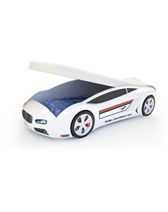 Кровать машина карлсон roadster ауди с подъемным механизмом с подсветкой дна и фар белый 105x49x174  Magic cars