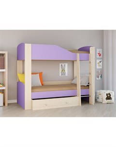 Кровать двухъярусная астра фиолетовый 193 4x110 0x150 5 см Рв-мебель
