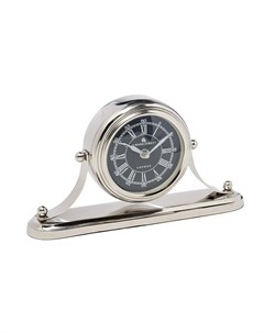 Часы настольные круглые на подставке серебристый 13x14 см Garda decor