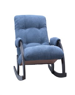 Кресло качалка verona в синем цвете голубой 60x87x103 см Комфорт