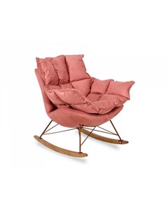 Кресло качалка ariella розовый 90x102x85 см Ogogo