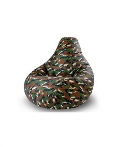 Кресло мешок camo xl зеленый 85x120x85 см Van poof