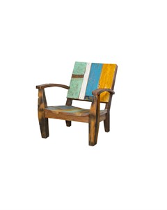 Кресло ньютон голубо желтое мультиколор 80x85x85 см Like lodka