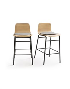 Комплект барных стульев blutante бежевый 43x85x50 см Laredoute