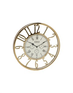 Часы настенные круглые золотой 40x40 см Garda decor