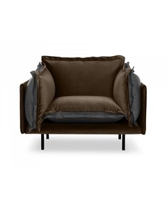 Кресло barcelona коричневый 117x82x110 см Ogogo