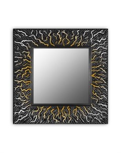 Зеркало настенное coral qu черный 90x90 см Inshape