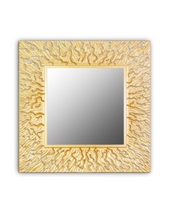 Зеркало настенное coral qu золотой 90x90 см Inshape
