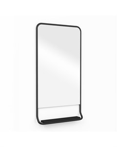 Зеркало настенное bauhaus черный 48x90x10 см Woodi