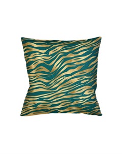 Интерьерная подушка зебра изумруд мультиколор 45x45 см Object desire